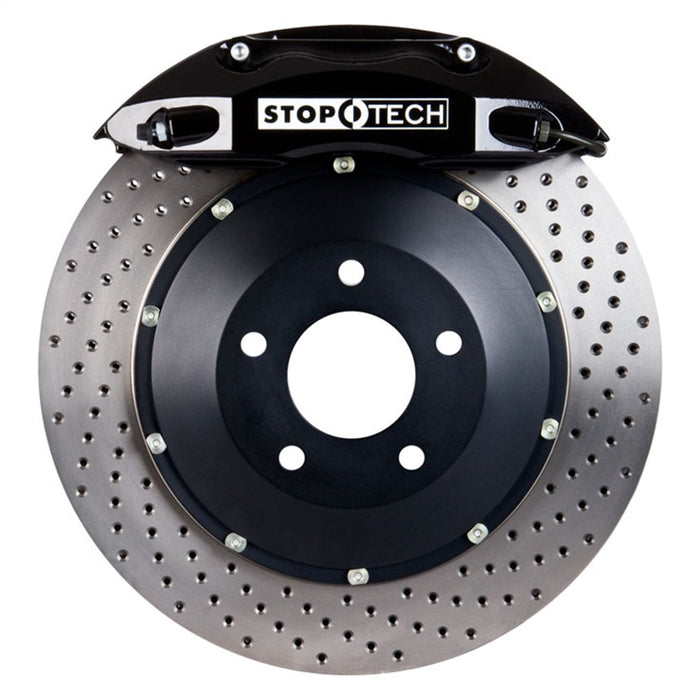 StopTech 83.646.4700.52 StopTech Big Brake Kit; Black Caliper; Drilled Two-Piece Rotor; Front