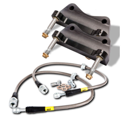 StopTech 83.788.0046.51 StopTech Big Brake Kit; Black Caliper; Slotted Two-Piece Rotor; Rear