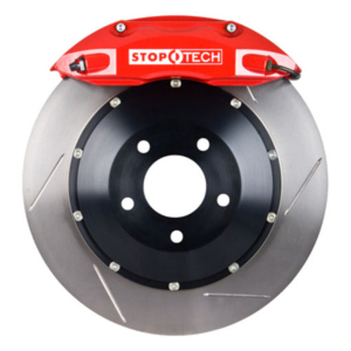 StopTech 83.836.4600.71 StopTech Big Brake Kit; Red Caliper; Drilled Two-Piece Rotor; Front