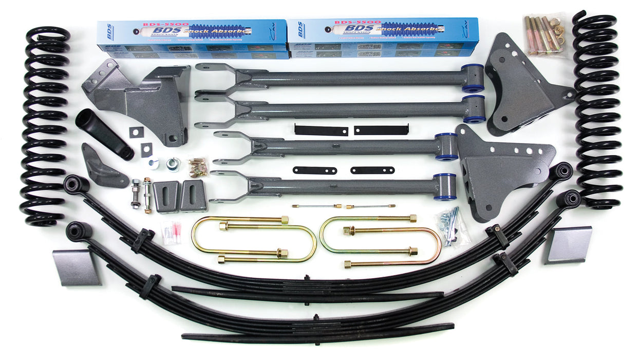 BDS Suspension 553H 08-10 F250/350 Dsl 6/6 4-Link Spring Kit