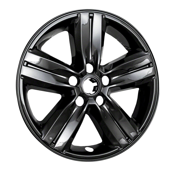 Coast To Coast IWCIMP437BLK 16 Inch; 5 Spoke; Gloss Black; Plastic; Set Of 4