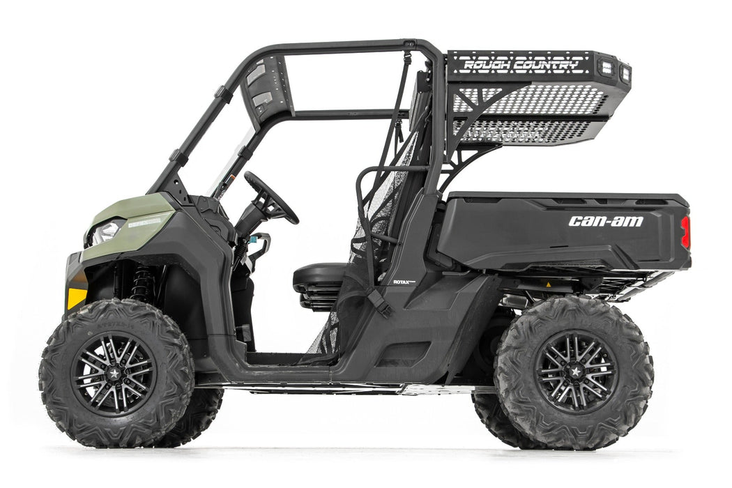 Rough Country 97024 Can-Am Rear Cargo Rack w/o Cube Lights (17-20 Defender) Rough Country