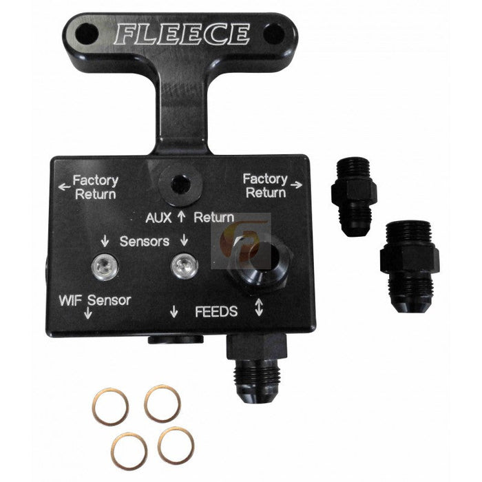 Fleece Performance FPE-FFD-RF-3G 2003-2007 3rd Gen Dodge/Cummins Fuel Distribution Block Fleece Performance
