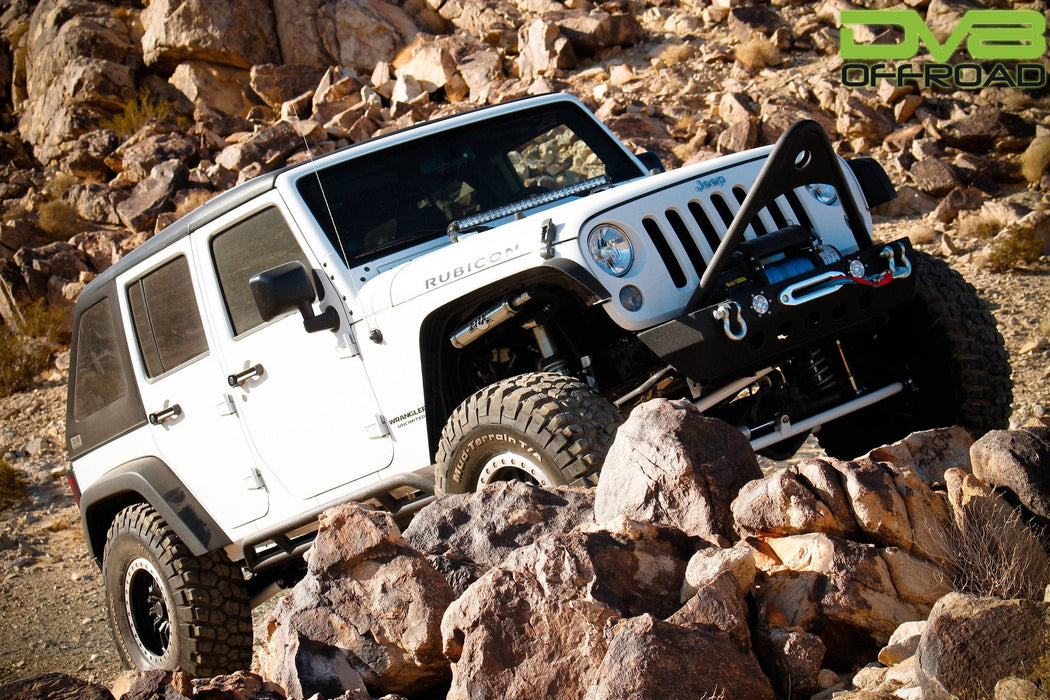 DV8 Offroad HT07FB42 Jeep JK Hard Top Fast Back 07-18 Wrangler JK 4 Door Black 2 Piece DV8 Offroad