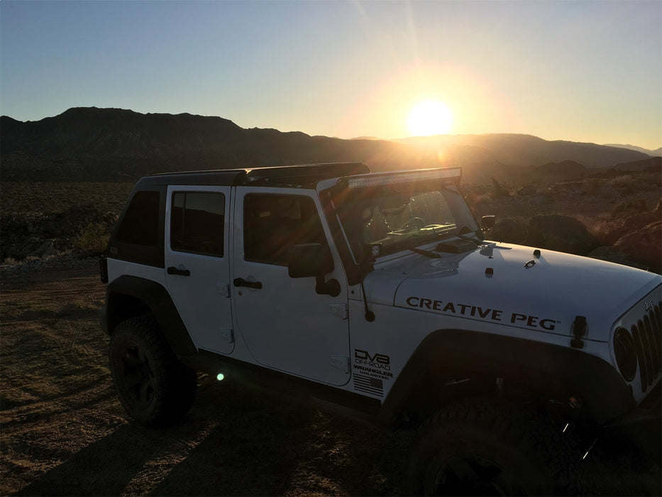 DV8 Offroad HT07FB42 Jeep JK Hard Top Fast Back 07-18 Wrangler JK 4 Door Black 2 Piece DV8 Offroad
