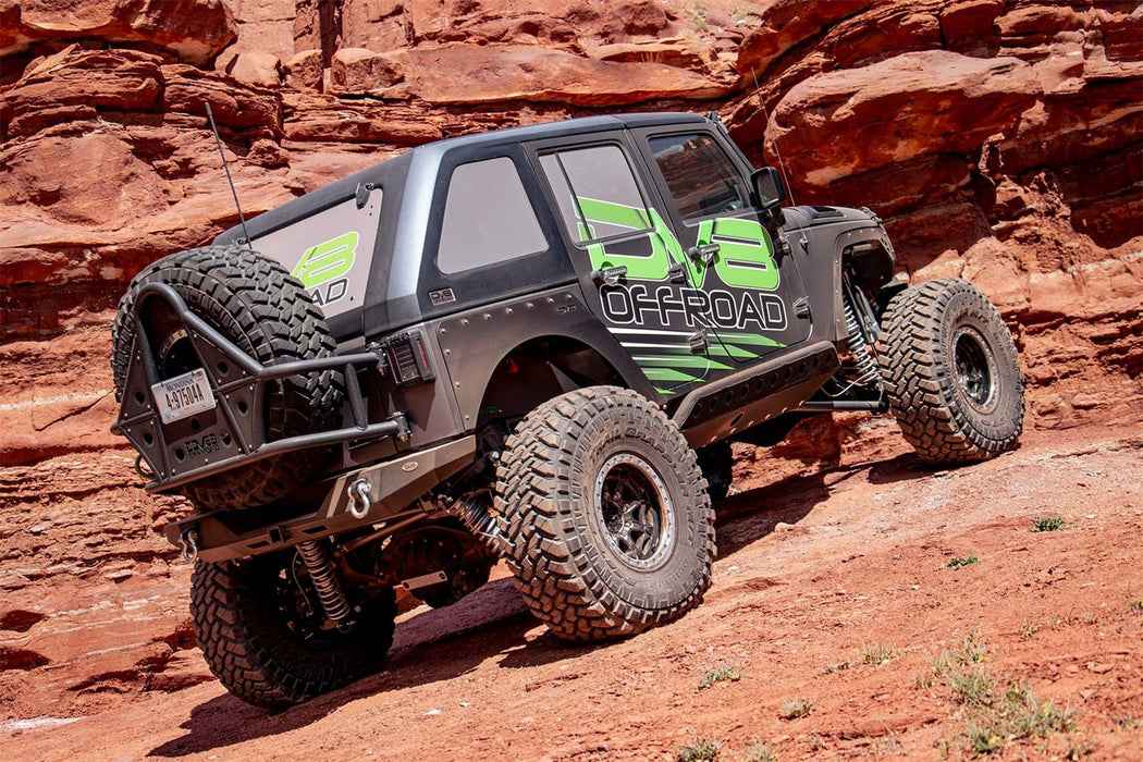 DV8 Offroad HT07FB42 Jeep JK Hard Top Fast Back 07-18 Wrangler JK 4 Door Black 2 Piece DV8 Offroad