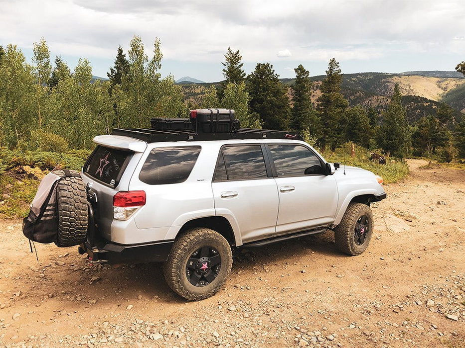 Cali Raised LED 39360976650282 10-21 4Runner Premium Roof Rack 43 in Dual Function 2 Wires No Switch Cut Outs and Light Kit Cali Raised LED