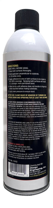 Design Engineering 10492 Improved Formula Hi-Temp Spray Adhesive;
