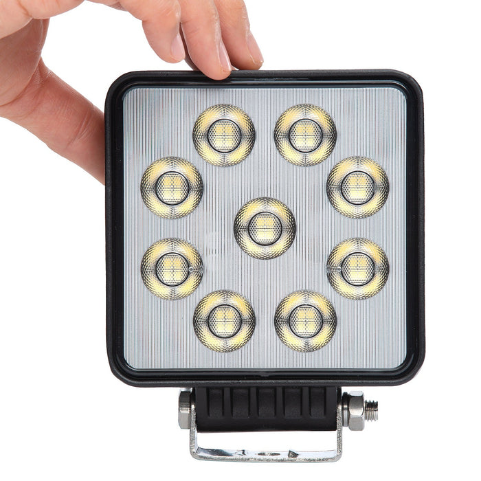 BrightSource 791362F Work Light; 4 in.; Square E-Mark; Flush Lens; W/o Harness; 3800 Lm; 36W;