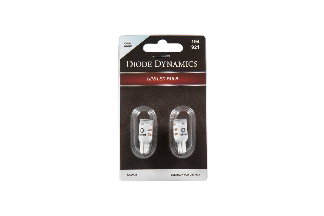 Diode Dynamics DD0028P 194 LED Bulb HP5 LED Natural White Pair Diode Dynamics