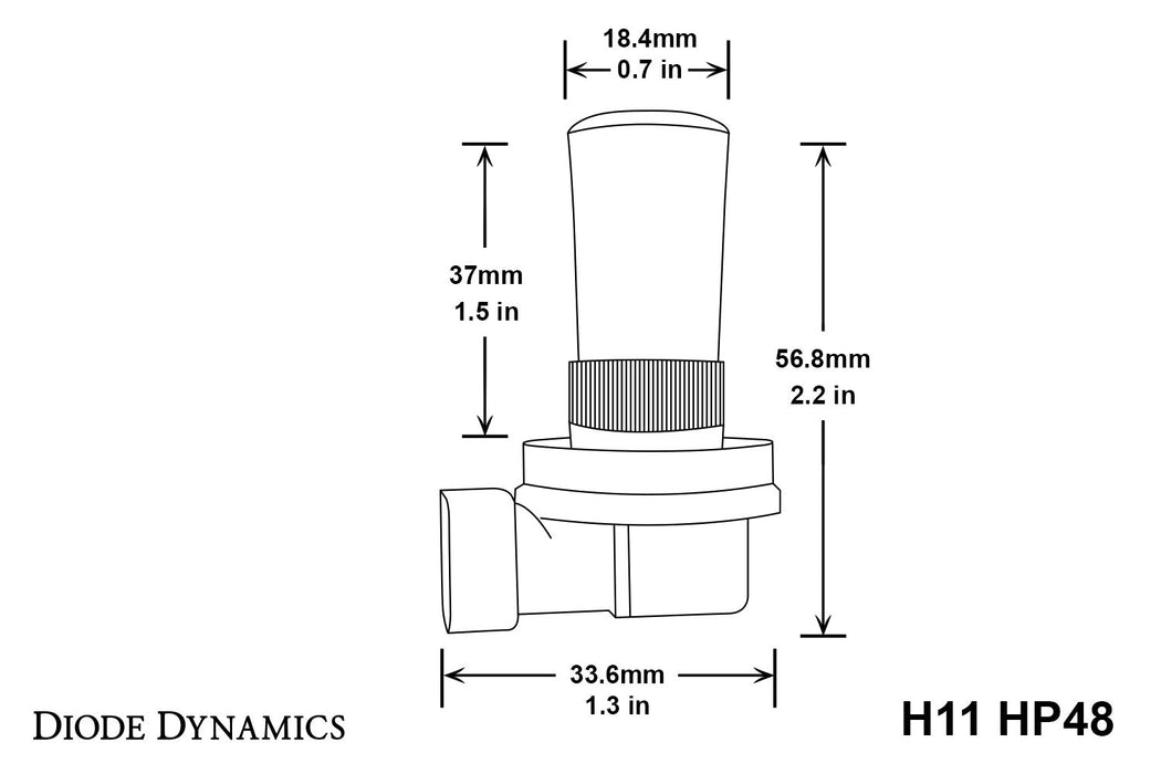 Diode Dynamics DD0158P H11 HP48 LED Cool White Pair Diode Dynamics