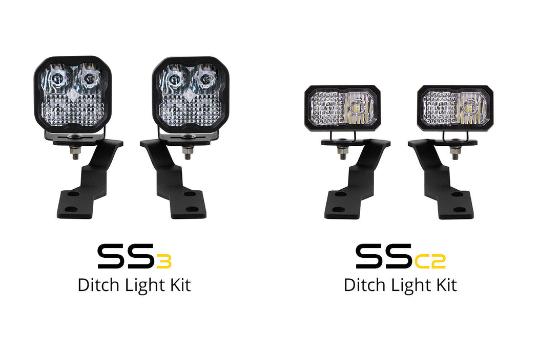 Diode Dynamics DD6378 Stage Series 2in LED Ditch Light Kit for 2016-2021 Toyota Tacoma, Pro White Combo