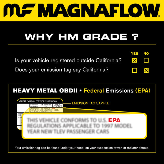 MagnaFlow Exhaust Products 24978 HM Grade Direct-Fit Catalytic Converter