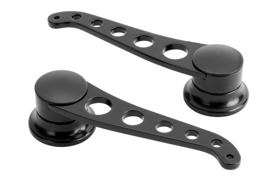Lokar XIDH-2026 Interior Door Handle; Front; Lakester Style; Black Finish; Pair;