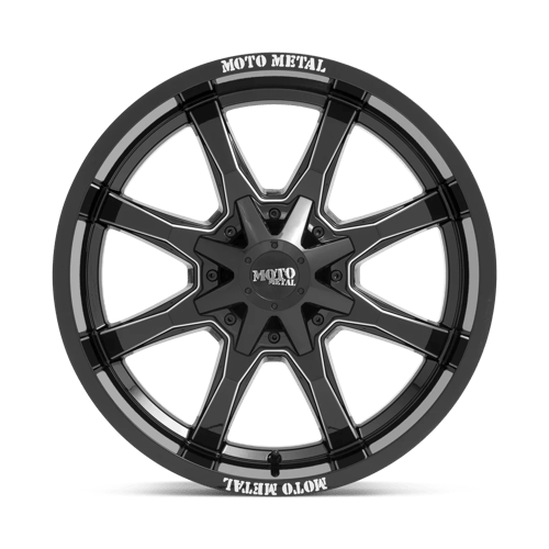 Moto Metal MO970810353B24N MO970 18X10 5X5.0/5.5 G-BLK MILL SPK -24MM