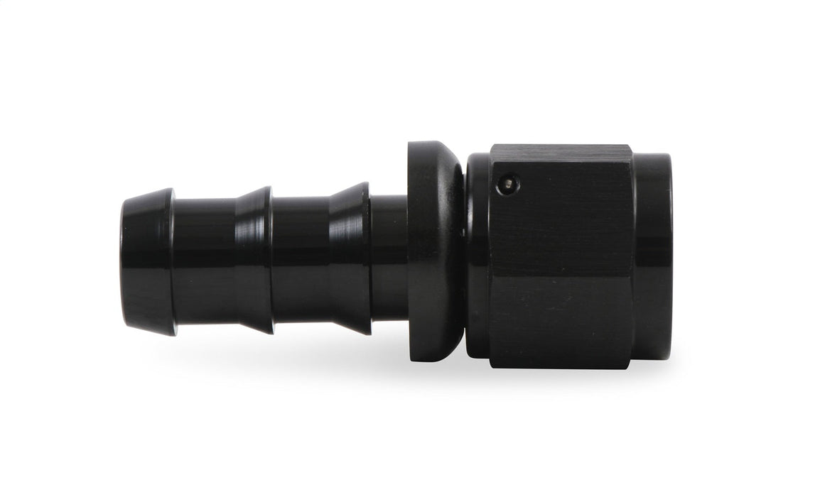 Mr Gasket 200110-BL Push-On Hose End; Straight; -10AN; Anodized Black;