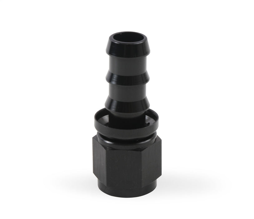 Mr Gasket 200110-BL Push-On Hose End; Straight; -10AN; Anodized Black;