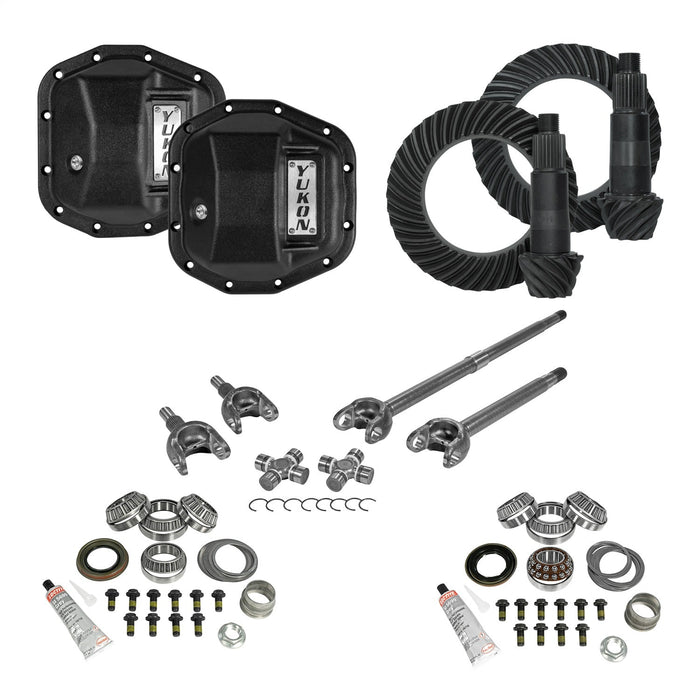 Yukon Gear YGK065STG3 Stage 3 Re-Gear Kit upgrades front/rear diffs; 28 spl; incl covers/fr axles