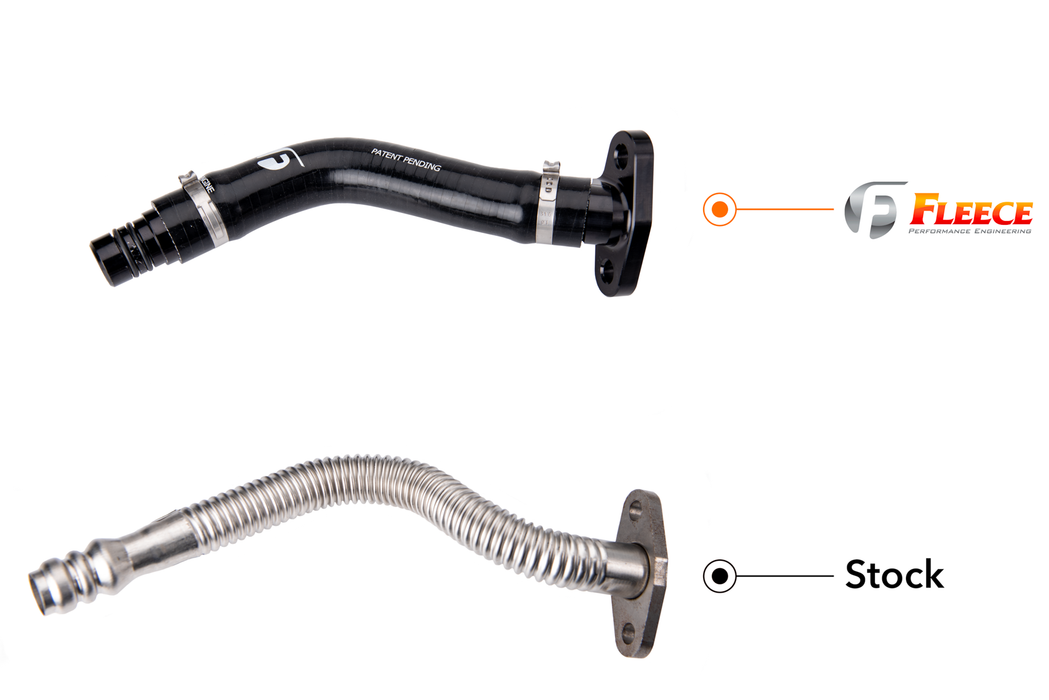 Fleece Performance FPE-CTDT-CW-KIT Turbo Drain Tube Kit for 2003-2007 5.9L Cummins Fleece Performance