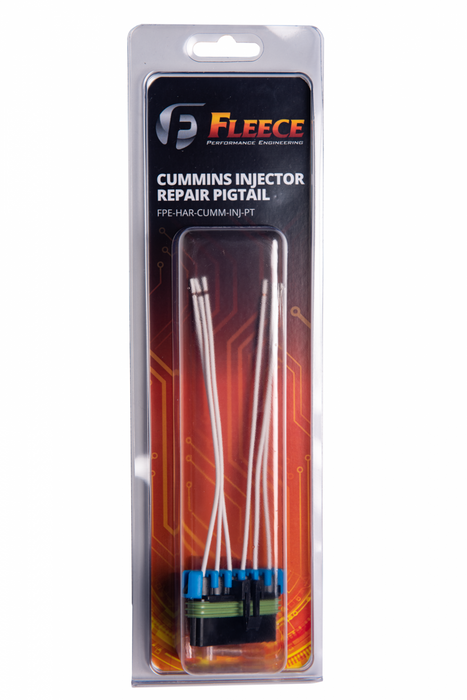 Fleece Performance FPE-HAR-CUMM-INJ-PT Injector Connector with Pigtail for 2006-Present RAM Cummins 5.9/6.7L Fleece Performance
