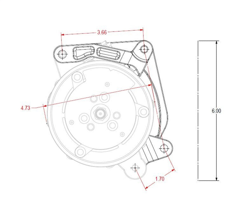 Holley 20-210 Low Mount A/C Bracket