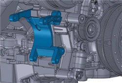 Holley 20-210 Low Mount A/C Bracket