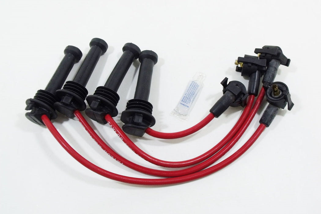 Taylor Cable 72215 8mm Spiro-Pro Ignition Wire Set; Red; Stock; 9.5 in.; OE Spark Plug Boot;