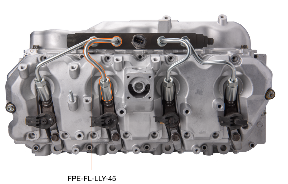 Fleece Performance FPE-FL-LLY-45 LLY Duramax High Pressure Injection Line (Number 4 and Number 5) Fleece Performance