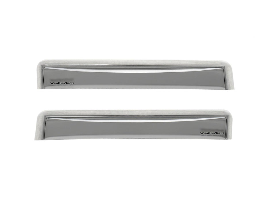Weathertech 71019 Rear Side Window Deflectors, Light Smoke