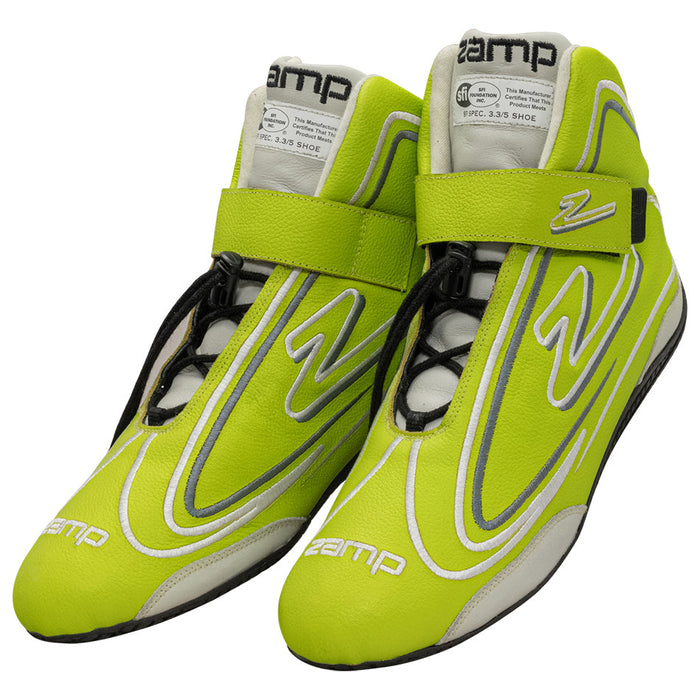 ZAMP RS003C0913 Shoe ZR-50 Neon Green Size 13 SFI 3.3/5