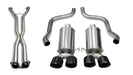 Corsa Performance 14469CB4BLK 2.5 Inch Cat-Back Xtreme Dual Exhaust Black 3.5 Inch Tips 05-08 Corvette C6 Manual/A4 Auto Trans 6.0L/6.2L Stainless Steel Corsa Performance - Truck Part Superstore