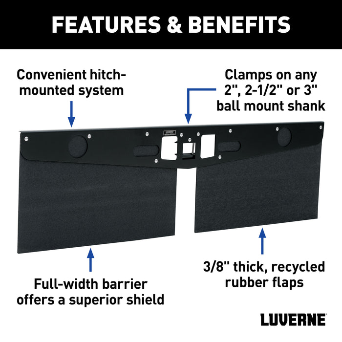 Luverne 255300 Tow Guard Long-20in.-2in. to 3in. Ball Mount - Truck Part Superstore