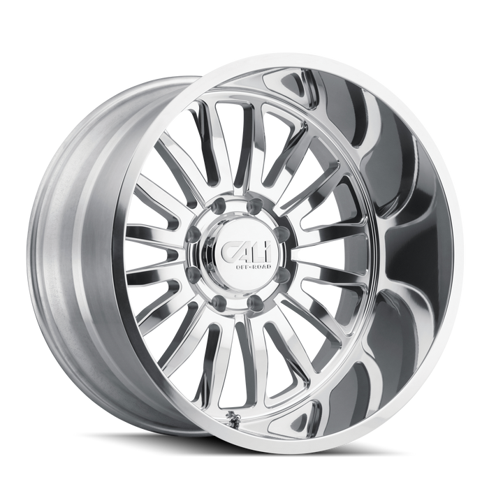 CALI OFF-ROAD 9110-24436P SUMMIT (9110) POLISHED 24X14 6-135 -76mm 87.1mm - Truck Part Superstore
