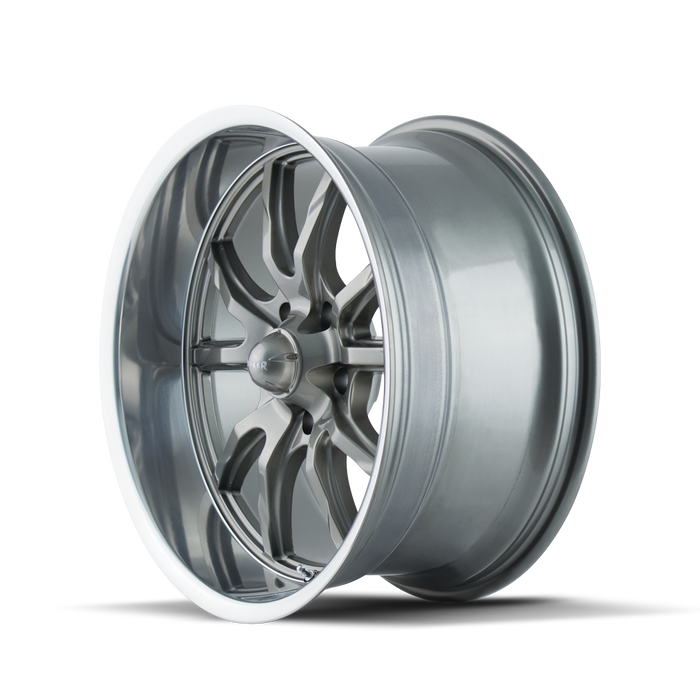 RIDLER 650-8865G 650 (650) GREY/POLISHED LIP 18X8 5x4.5 0MM 83.82MM - Truck Part Superstore