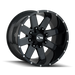 ION 141-2278M 141 (141) GLOSS BLACK/MILLED SPOKES 20X12 8x180 -44MM 124.1MM - Truck Part Superstore