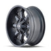 ION 181-2978M 181 (181) SATIN BLACK/MILLED SPOKES 20X9 8x180 0MM 124.1MM - Truck Part Superstore