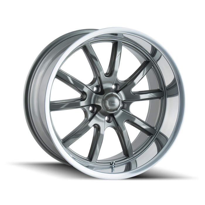 RIDLER 650-2861G 650 (650) GREY/POLISHED LIP 20X8.5 5-120.65 0MM 83.82MM - Truck Part Superstore