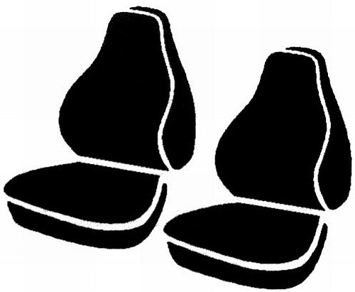FIA TR49-7 BROWN Wrangler™ Custom Seat Cover; Saddle Blanket; Brown; Bucket Seats; w/o Armrests; - Truck Part Superstore