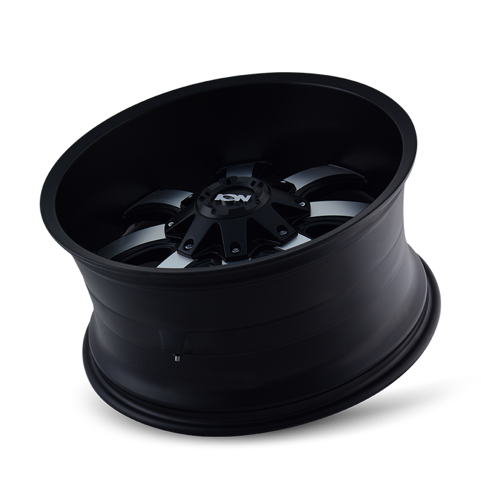 ION 189-7976B 189 (189) SATIN BLACK/MACHINED FACE 17X9 8x6.5/8x170 -12MM 130.8MM - Truck Part Superstore