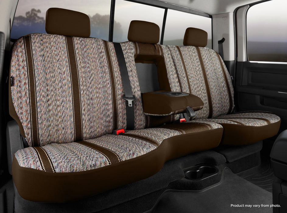 FIA TR42-54 BROWN Wrangler™ Custom Seat Cover; Saddle Blanket; Brown; Split Seat 40/60; - Truck Part Superstore
