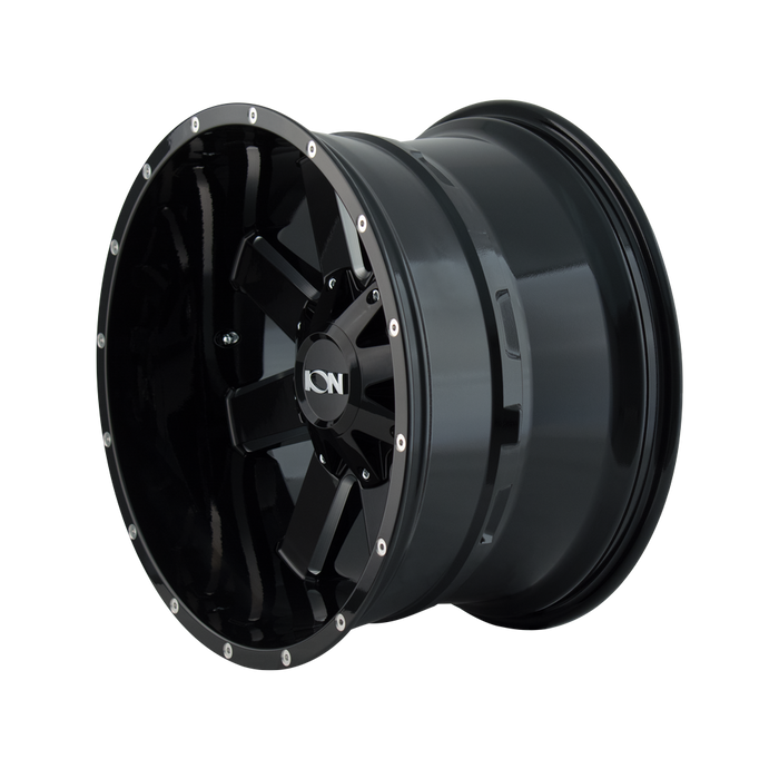 ION 141-2952M 141 (141) GLOSS BLACK/MILLED SPOKES 20X9 5-127/5-139.7 0MM 87MM - Truck Part Superstore