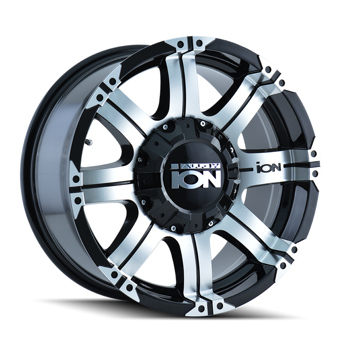 ION 187-8956B 187 (187) BLACK/MACHINED FACE/MACHINED LIP 18X9 5-114.3/5-127 -12MM 87MM - Truck Part Superstore